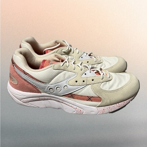 Saucony Mens Aya S70495-2 Pink And White Casual Shoes Sneakers Size 9 - Picture 6 of 20