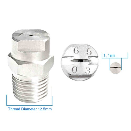 High Pressure Washer Spray Fan Nozzle 1/4" 1/8" 1/2" 3/8"Screw Type 65 Degree - Picture 40 of 89