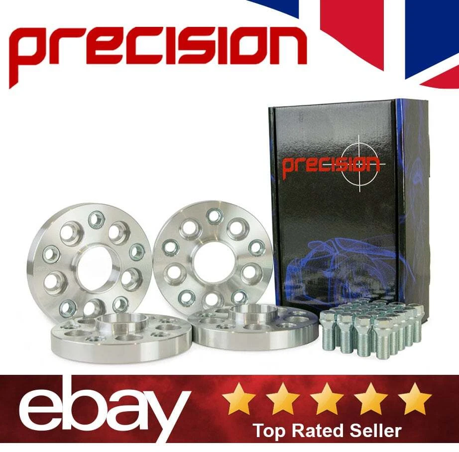 PRECISION PCD Hub Adapters 5x100 Hub to 5x112 Wheel For VW Golf -2 Pairs
