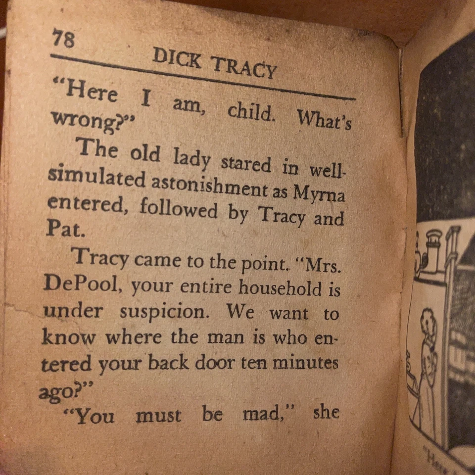 Dick Tracy and the Mad Killer ORIGINAL Vintage 1947 Whitman Big Little Book - Image 4 of 4