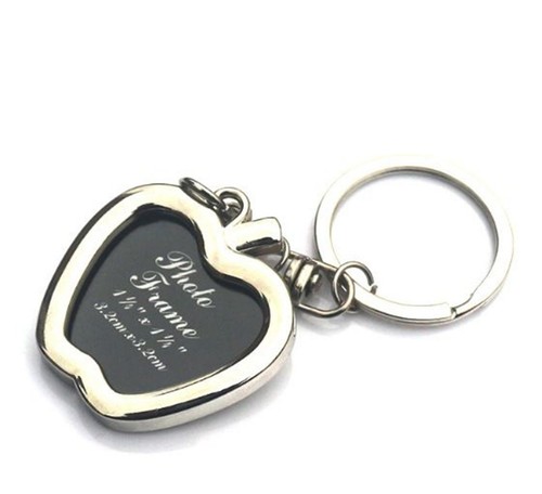 Mini Small Photo Frame Name Tag Key Ring Key chain Holder Novelty Gift her him - Picture 11 of 14