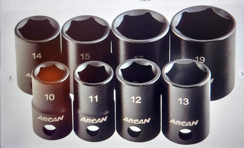 Arcan Professional Tools METRIC 8pc Impact Sockets - Foto 3 di 3