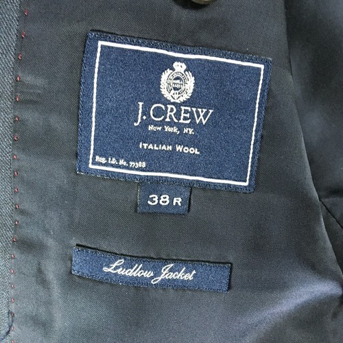 J. CREW Ludlow Anzugjacke, Herren 38R, dunkelgrau Double Vent italienische Wolle - Bild 5 von 11