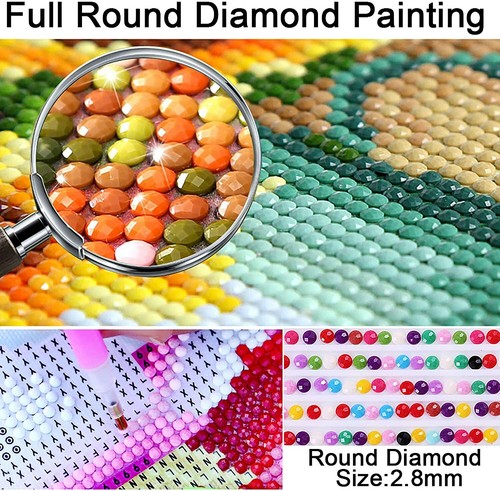 2 Pcs 5D Diamond Painting Kits for Adults Art Set,Full Drill Crystal Rhinestone - Picture 4 of 7