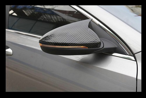 For 2019-2021 KIA FORTE CERATO K3 Carbon Fiber Rear View Side Mirror Cover Trim - Picture 9 of 12