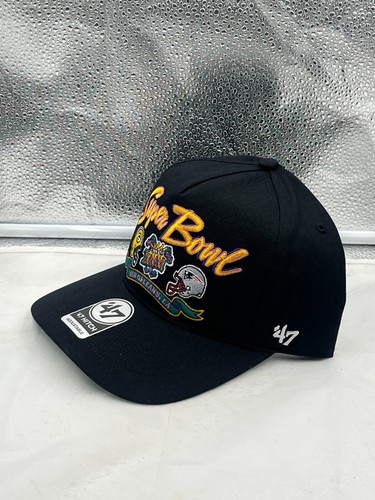 Packers Vs. Patriots 1996 Super Bowl Dueling NFL '47 Black Hitch Adjustable Hat - Picture 2 of 5