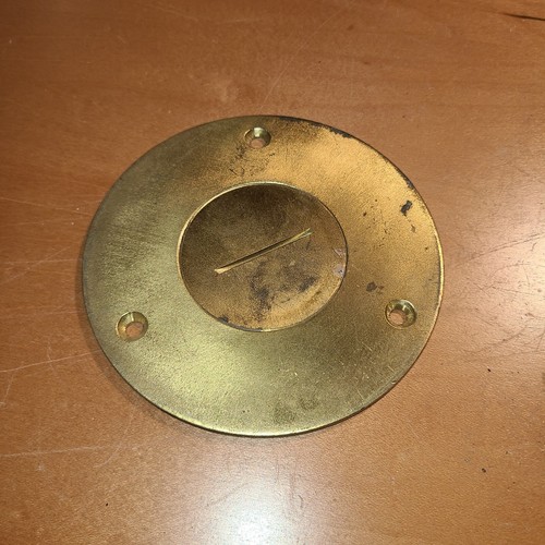 Cubierta de caja de piso de latón de 4-1/4" redonda ¿NUEVA? - Imagen 1 de 2