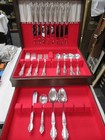 New Listing52 pc Service for 8 Wm Rogers & Son Is Victorian Rose Silverplate Flatware Set