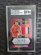 2023-24 Select Kris Murray Rookie Patch Auto Purple Prizm 23/99 SGC 10x9 #RJ-MUR