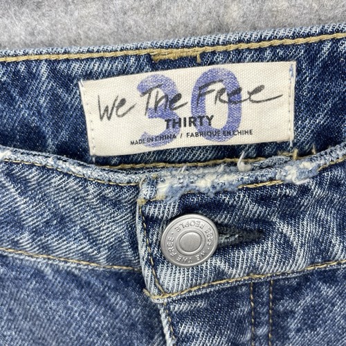 Free People We The Free Gr. 30 Belladonna Patchwork Distressed Button-Fly Jeans - Bild 3 von 23