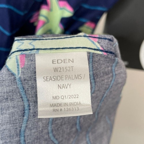 Reverse Threads Herren Palme Kurzarm Button Down Hemd - Blau Größe XXL Neu mit Etikett - Bild 7 von 8