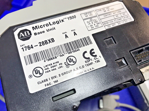 Allen Bradley 1764-LRP Processor ;1764-28BXB Base Unit; 1769-OF2; 1761-CBL-PM02 - Picture 8 of 13