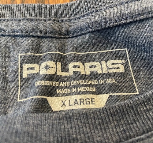 Polaris Roseau MN women's size XL Navy Heather T- Shirt  286858709 NWT - Picture 4 of 6