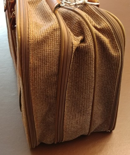 1987 Vintage Samsonite Silhouette 4 lässiges Handgepäck sehr guter Zustand 23" hellbraun Tweed - Bild 4 von 13