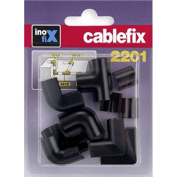 Cablefix 3210schwarz canalina passacavi collegamento canaline 10 pz nero