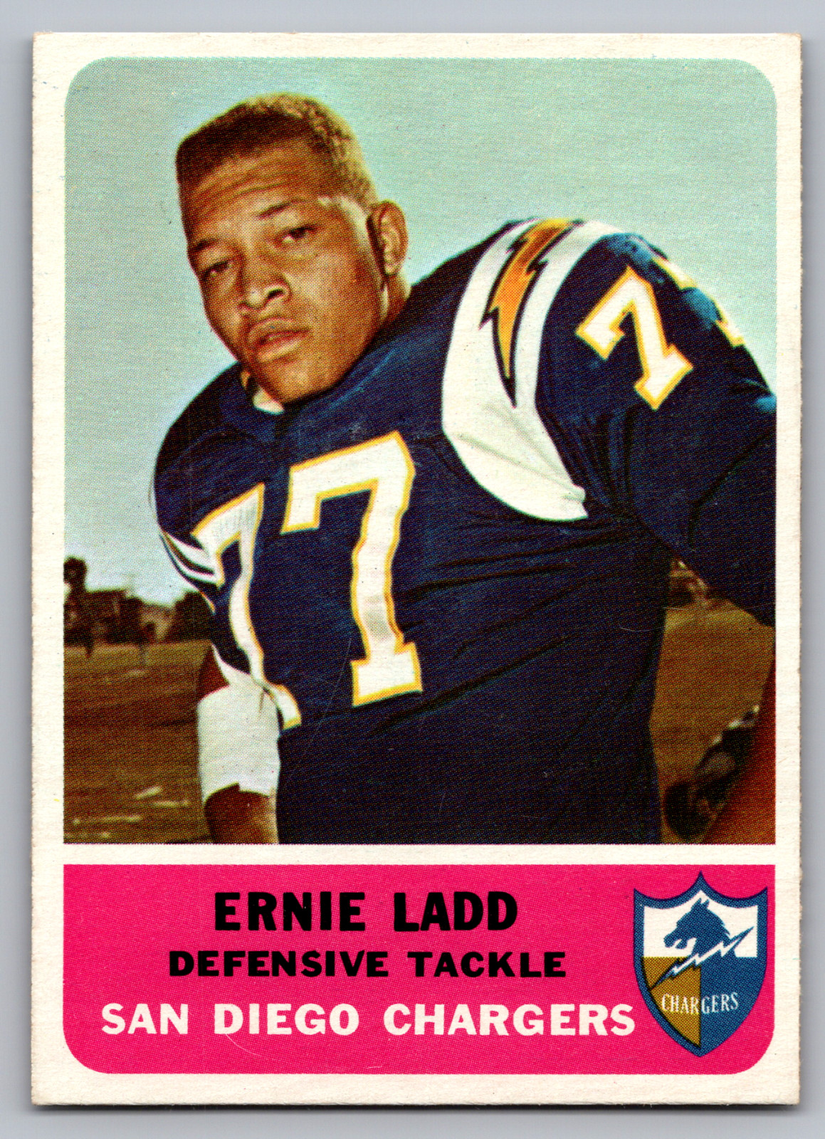 1962 FLEER #86 ERNIE 'BIG CAT' LADD CHARGERS ROOKIE