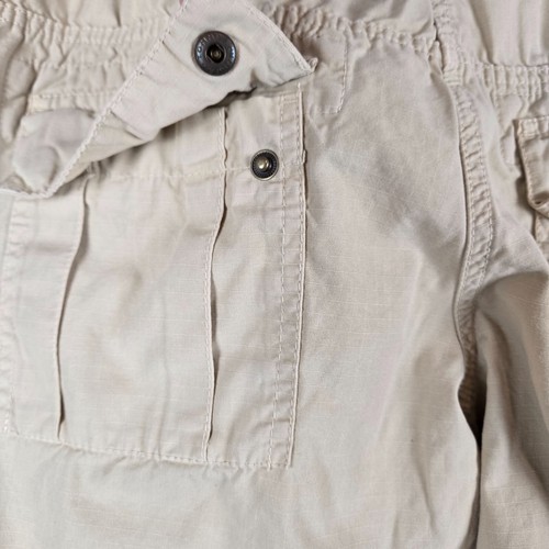 Tommy Hilfiger Wide Leg Pants Womens 8 Khaki Cargo Cotton Ripstop Gorpcore Y2K - Picture 17 of 19
