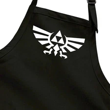 Apron Full Length Cook BBQ Custom Print Triforce Wingcrest Crest Legend of Zelda