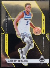 2023-24 PANINI PHOENIX ANTHONY EDWARDS #19 TIMBERWOLVES FADE TO BLACK INSERT