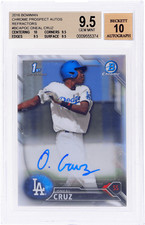 2016 Bowman Chrome Oneal Cruz Prospect Auto Refractor #BCAPOC /499 BGS 9.5/10