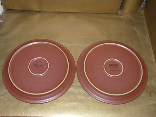 denby juice set of 2x dinner plates 10.5" diameter lemon yellow - 第 3/3 張圖片