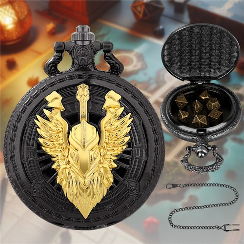 Tiny DND Dice Set with Pocket Watch Case Perfect for Dungeons and Dragons Gifts - Bild 12 von 18