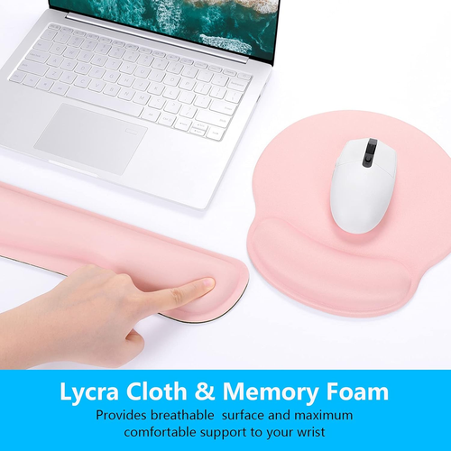 Keyboard Wrist Rest and Mouse Pad with Wrist Support, Memory Foam Wrist Rests fo - Picture 5 of 13