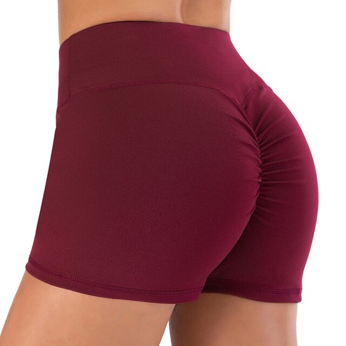 Hot Pants Women High Waist Yoga Shorts Butt Lift Scrunch Booty Gym Sport Bottoms - Picture 17 of 38
