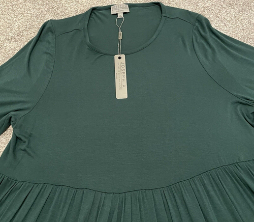 New Joseph A Women’s Size 1X Dark Green Blouse 3/4 Bell Sleeve MSRP $78 (B2) - Picture 3 of 14