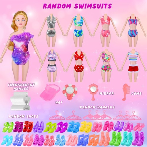 Ultimate 79-Piece Doll Dress Up Set with Diverse Styles for Endless Imagination! - Picture 7 of 9