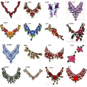 3D-Venise-Floral-Guipure-Collar-Lace-Trim-Embroidered-Neck-Applique-Sewing-Craft