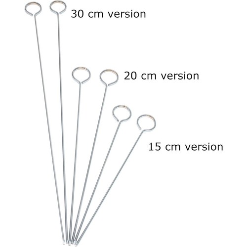 KitchenCraft Flachseitige Metallgrillspießstäbe, 20 cm, 6er Set - KCSKEWER20 - Bild 5 von 7