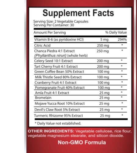URIC ACID COMPLEX - Integratore Premium di supporto all'acido urico, ricco di antiossidanti - 1B - Foto 2 di 13