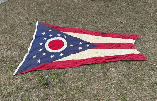 Embroidered State of Ohio Reformatory for Women Sewn Flag 4’ 10” x 7’ 6”