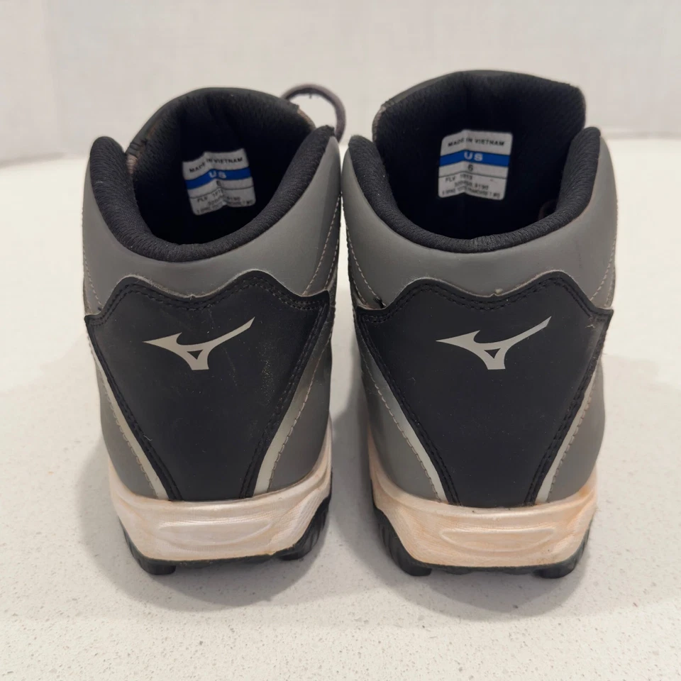 美津浓棒球垒球鞋模制中帮儿童灰色鞋 — 第 4/4 张图片