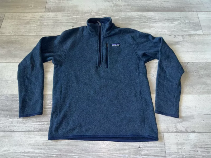 patagonia better sweater 1/4 zip fleece good shape sweater