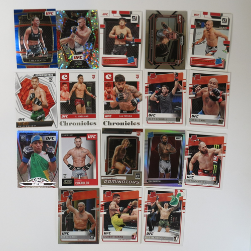 Panini UFC Lot of 18 Rookie Cards in UltraPro Box Optic Select Pimblett Topuria