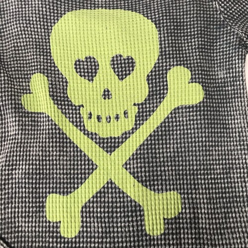 Vintage Havana Shirt Women Small Thermal Skull Grunge Cyber Mall Goth Skate Y2K - Picture 6 of 12