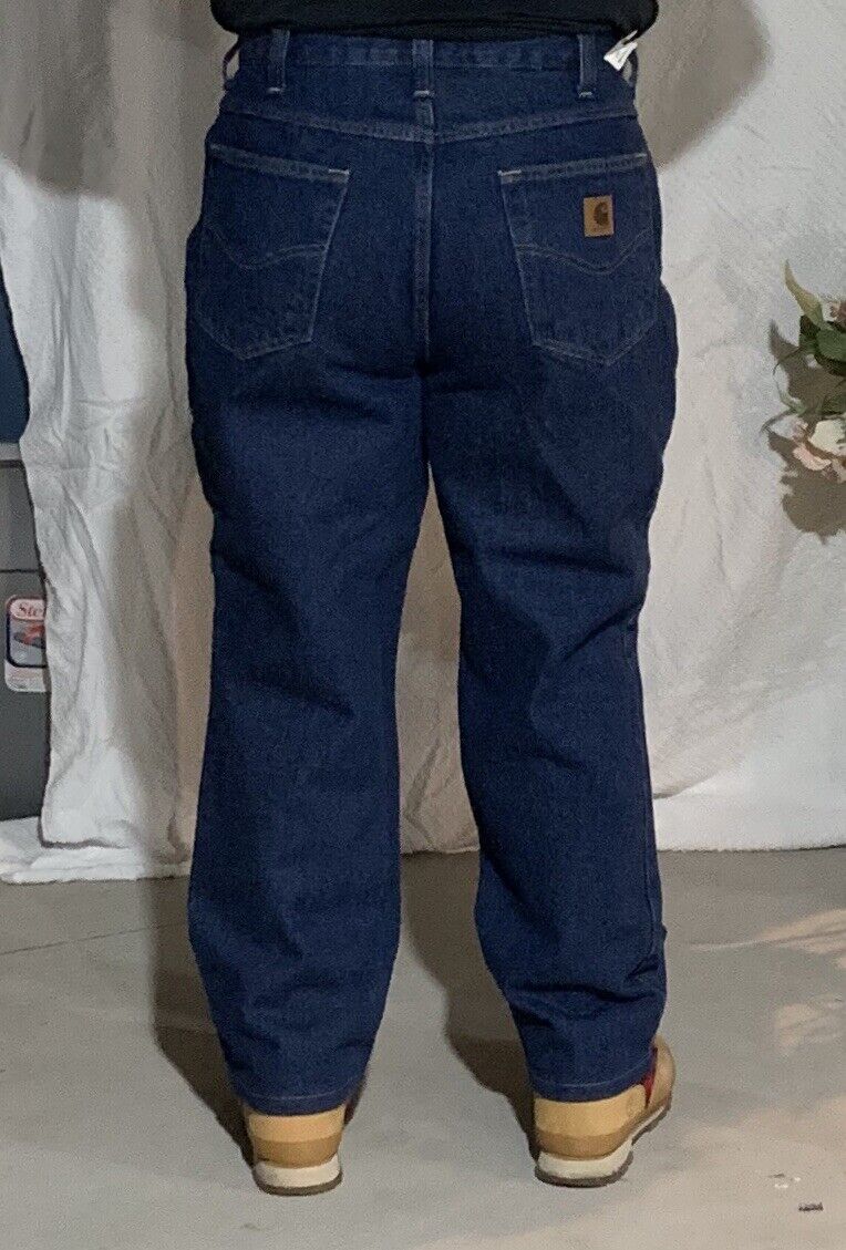 New Carhartt Pants bluee Jeans Denim 100% Cotton Work Pants Men’s Size 38 32 New Carhartt Pants bluee Jeans Denim 100% Cotton Work Pants Men’s Size 38 32
