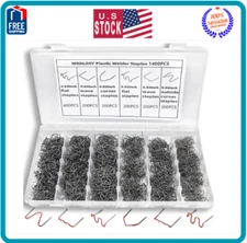 1400 Plastic Welding Staples Kit Welder 6 Different Shapes Stainless Steel ,..,,