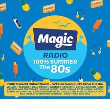 (CD2220) Magic Radio 100% Summer: the '80s by Various Artists (CD, 2022) 3CD Set