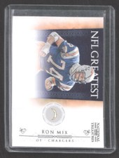 2011 National Treasures Ron Mix #/99 #21 Los Angeles Chargers