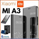 For XIAOMI MI A3 CLEAR VIEW FLIP CASE SMART BOOK MIRROR LUXURY STAND COVER