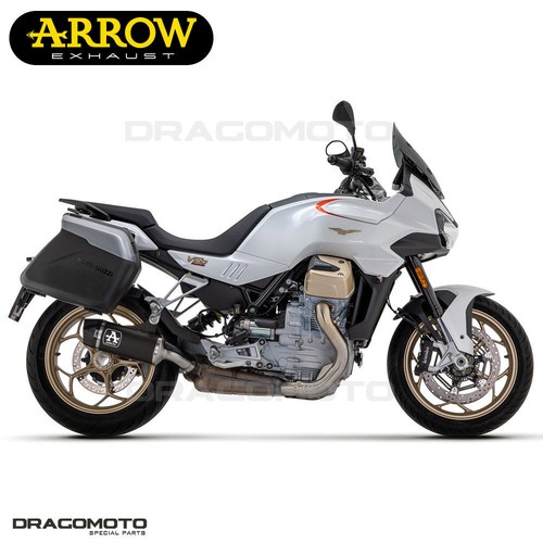 Exhaust MOTO GUZZI V100 MANDELLO 2023 2024 ARROW ALU Black CC INDY RACE - Picture 2 of 4