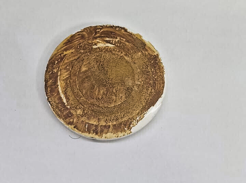 Vintage One Coaster Hand Made Ceramics Holy Land Decoration Art Home 3.5" Hebron - Picture 2 of 3