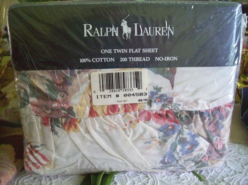 RALPH LAUREN DYLAN'S GROVE TWIN SHEET FLAGGEN FLORAL VINTAGE ALL-IN-ONE PKG - Bild 9 von 10