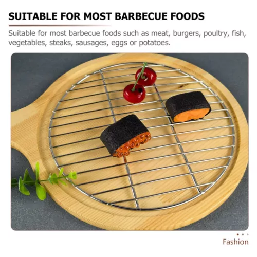 Replacement Charcoal Grate Fire Pit Cooking Round Grill Net Accessories - Picture 5 of 8