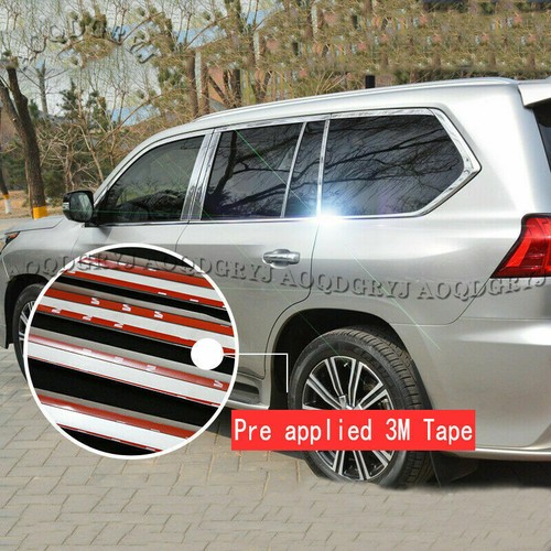 18X For LEXUS LX570 2016-2021 Chrome Door Window Sill Strips & Pillar Posts Trim - Bild 4 von 5