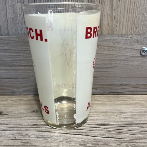 Vintage Glass “Brew From Hell Michigan” Glass “A Drink Of Devils” 5” Tall - Picture 5 of 5