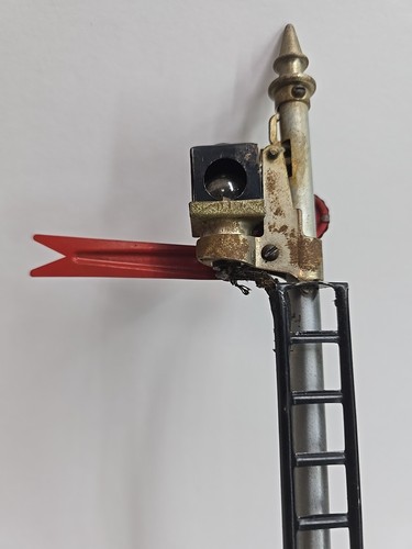 1926-42 Prewar LIONEL Standard Gauge #80 OPERATING SEMAPHORE + Contector - WORKS - Picture 14 of 15